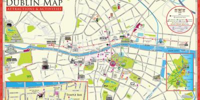 Mappa di Dublino attrazioni