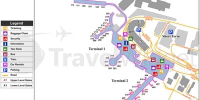 L'aeroporto di dublino parcheggio mappa