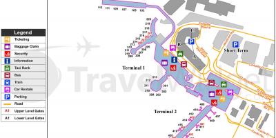 Mappa dell'aeroporto di Dublino